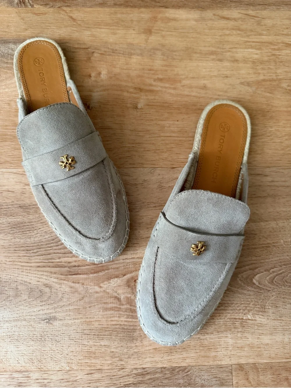 Tory Burch | Seaside Mule Espadrille Natural Suede Classic Taupe, size 10.5